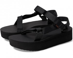 Teva Flatform Universal Women's Sandals Black | 02YXWCNRM