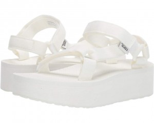 Teva Flatform Universal Women's Sandals White | 36WALUXZQ