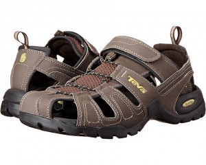 Teva Forebay Men's Sandals Brown | 13TIUPMLB