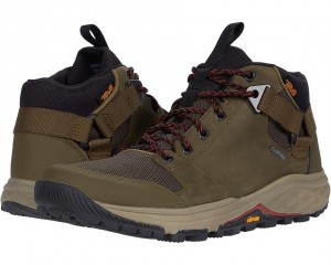 Teva Grandview Gtx Men's Hiking Boots Olive | 72CIQFBYS