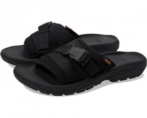 Teva Hurricane Verge Slide Men's Sandals Black | 53DEPIGUM