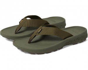 Teva Hydratrek Men's Flip Flops Olive | 70VIZLSQW