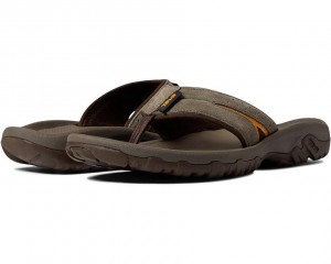 Teva Katavi 2 Thong Men's Flip Flops Brown | 67FUOBLDQ