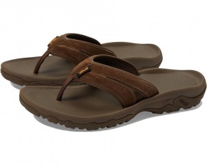 Teva Katavi 2 Thong Men's Flip Flops Brown | 45TFKIBME