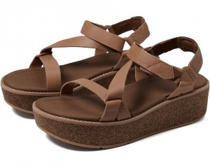 Teva Madera Wedge Women's Heeled Sandals Brown | 16EHPLXQO