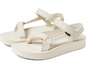 Teva Midform Universal Canvas Women's Sandals White | 57OMUYWZA