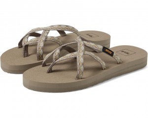 Teva Olowahu Women's Flip Flops Beige | 71TOLRNIV