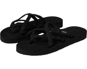 Teva Olowahu Women's Flip Flops Black | 32GWQBHEO