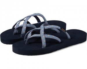 Teva Olowahu Women's Flip Flops Blue | 75FNLIYHV