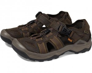 Teva Omnium 2 Leather Men's Sandals Brown | 08DOLHPCA