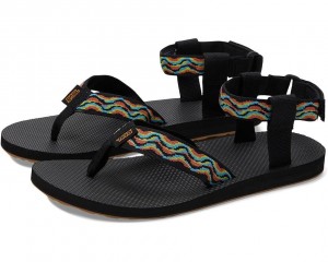 Teva Original Revivew Men's Sandals Black | 87PBYEQJG