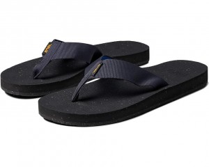 Teva Reflip Men's Flip Flops Black | 05YQEPVKM