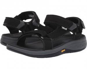 Teva Strata Universal Men's Sandals Black | 73ZPFYMNQ