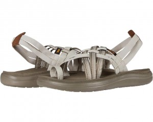 Teva Voya Strappy Women's Sandals White | 69UIPCVHY