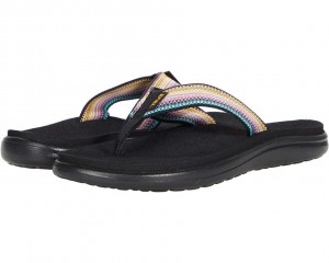 Teva Voya Women's Flip Flops Black | 92WJCPAIQ