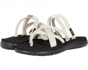 Teva Voya Zillesa Women's Flip Flops White | 20JCMYFVH