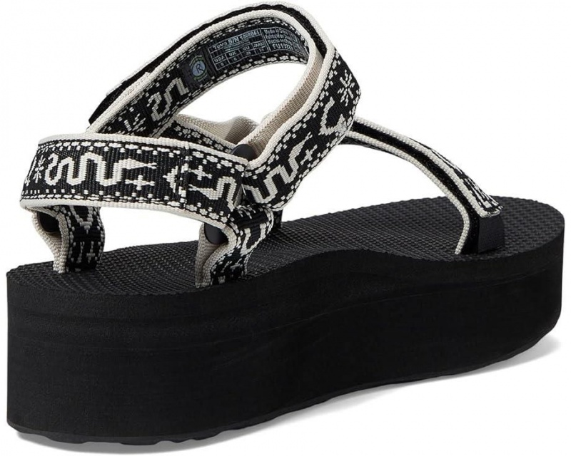 Teva Flatform Universal Women's Sandals Black | 06XDGMBHC