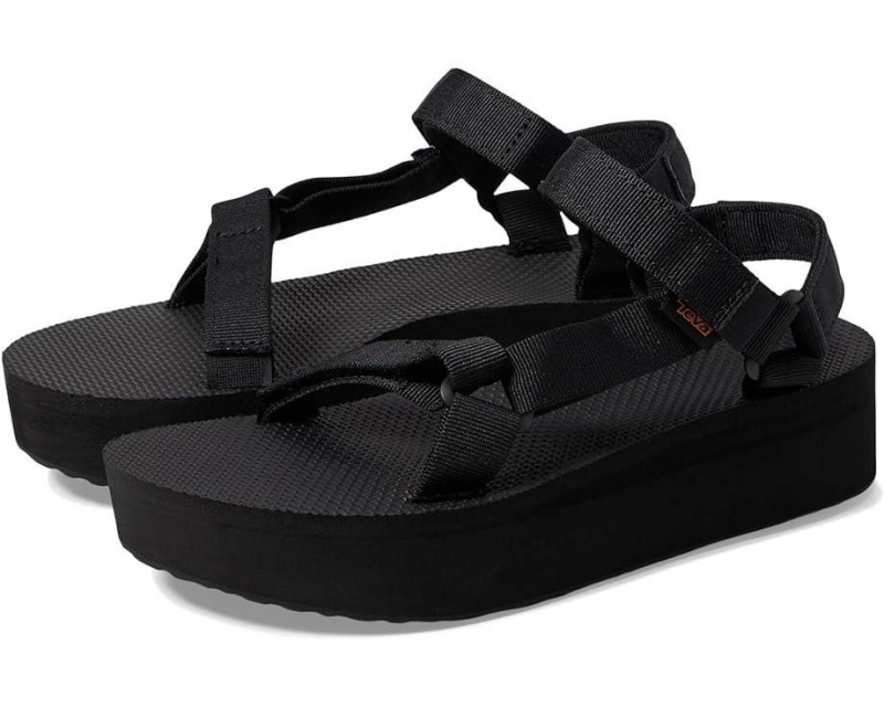 Teva Flatform Universal Women\'s Sandals Black | 02YXWCNRM