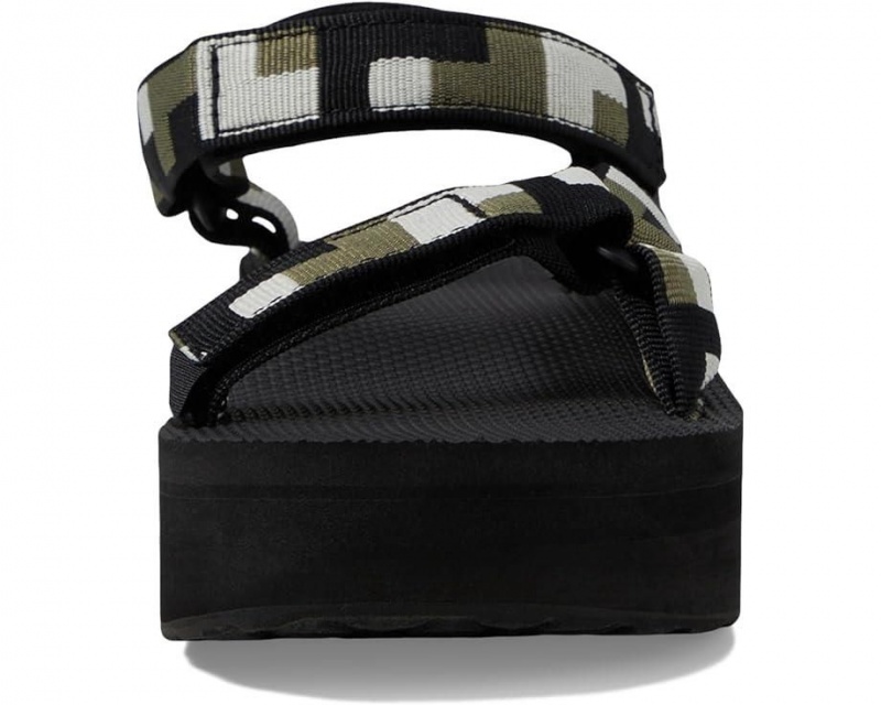 Teva Flatform Universal Women's Sandals Black | 75RVJCQED