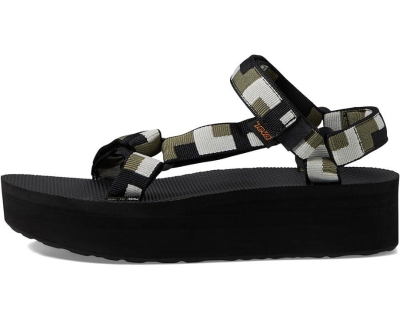 Teva Flatform Universal Women's Sandals Black | 75RVJCQED