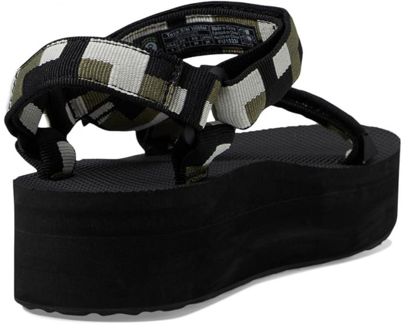 Teva Flatform Universal Women's Sandals Black | 75RVJCQED