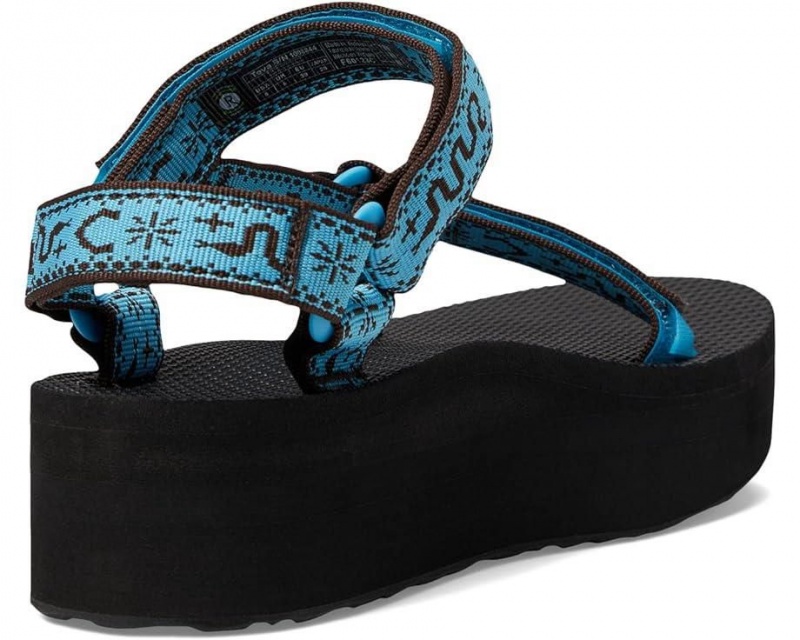 Teva Flatform Universal Women's Sandals Blue | 68ZAGQBPT