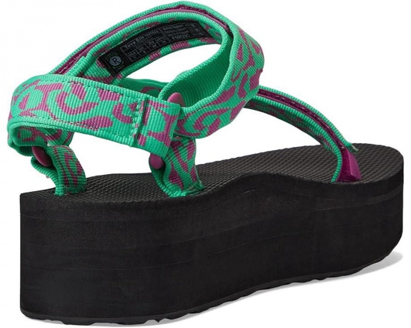 Teva Flatform Universal Women's Sandals Green | 68BAKDXHP