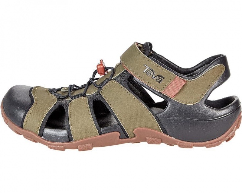 Teva Flintwood Men's Sandals Olive | 50CFSTXKA