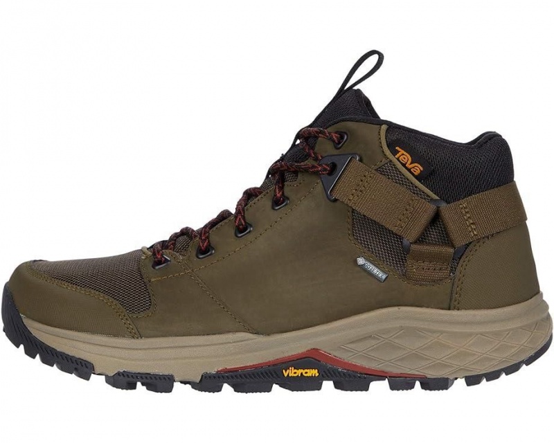 Teva Grandview Gtx Men's Hiking Boots Olive | 72CIQFBYS