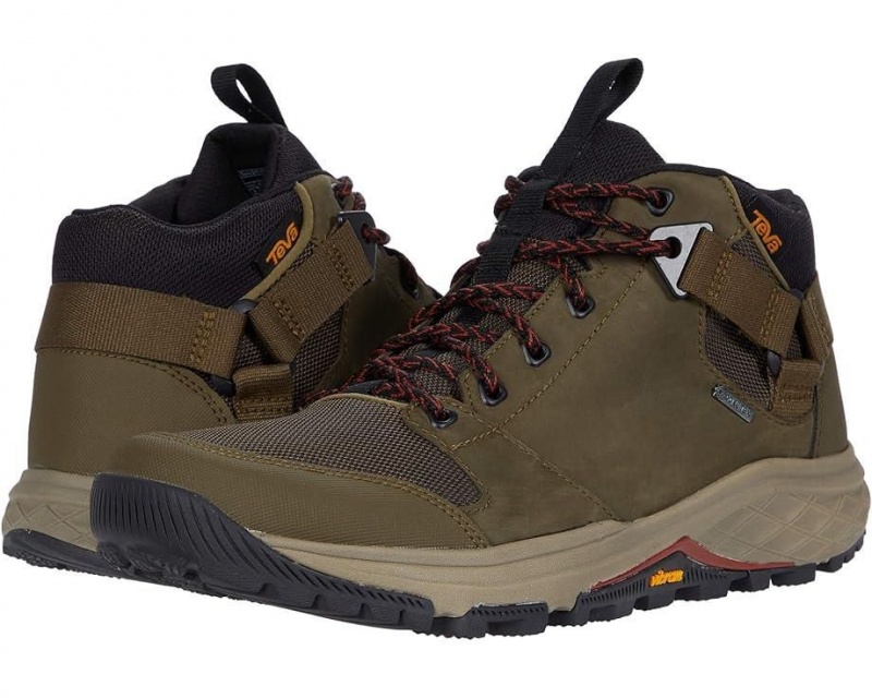 Teva Grandview Gtx Men\'s Hiking Boots Olive | 72CIQFBYS