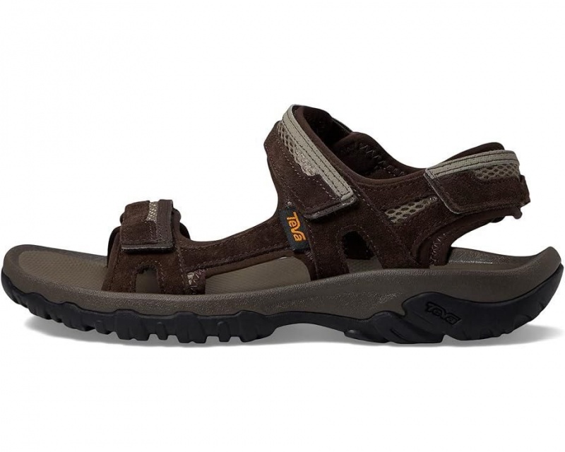 Teva Hudson Men's Sandals Brown | 92DEATRHY