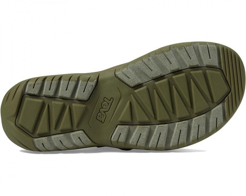 Teva Hurricane Verge Slide Men's Sandals Green | 19JUTQOLB