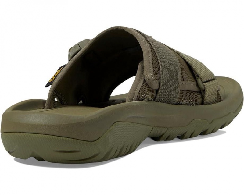 Teva Hurricane Verge Slide Men's Sandals Green | 19JUTQOLB