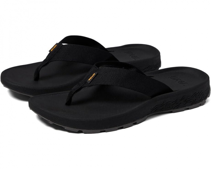 Teva Hydratrek Men\'s Flip Flops Black | 48FXYWMED