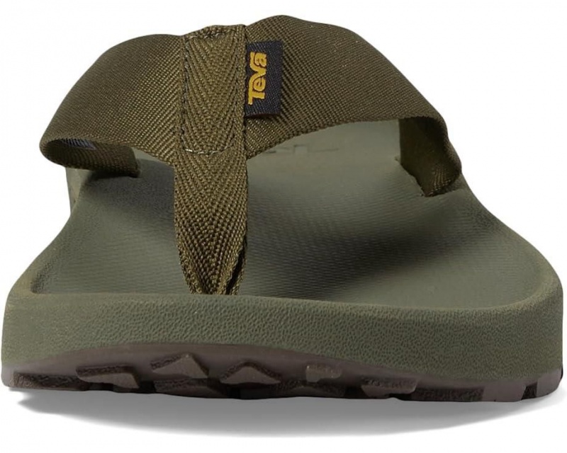 Teva Hydratrek Men's Flip Flops Olive | 70VIZLSQW