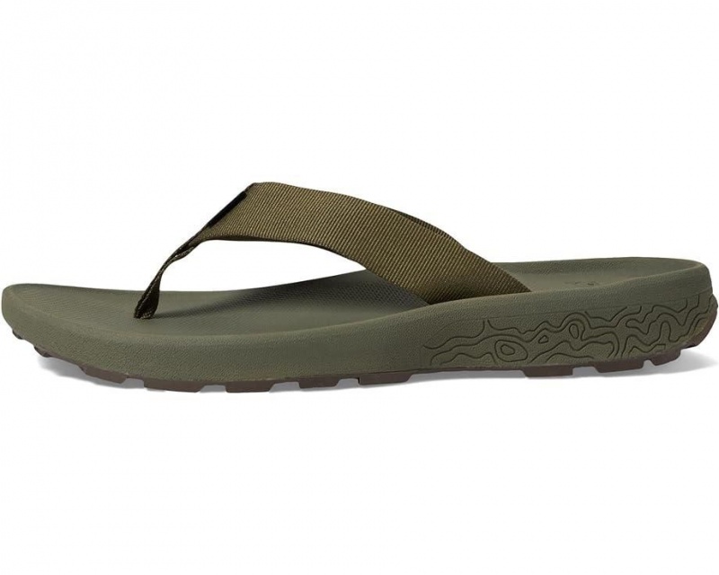 Teva Hydratrek Men's Flip Flops Olive | 70VIZLSQW