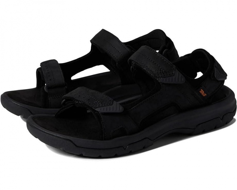 Teva Langdon Men\'s Sandals Black | 68OSRQXGU