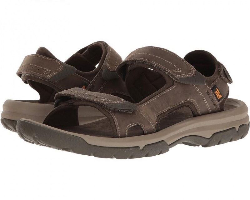 Teva Langdon Men\'s Sandals Brown | 47MCRIQUW