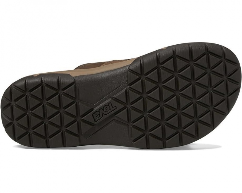 Teva Langdon Slide Men's Sandals Brown | 40DVYRJTB