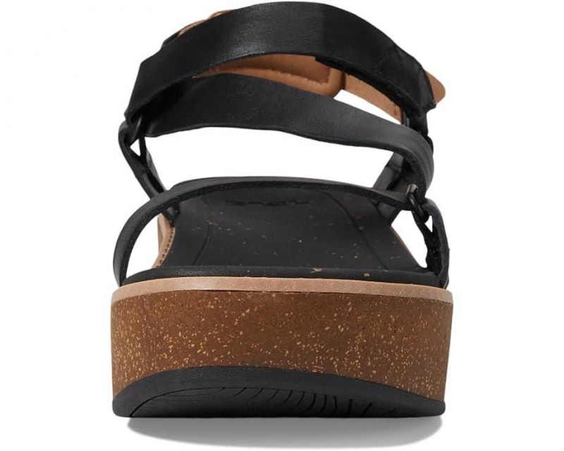 Teva Madera Wedge Women's Heeled Sandals Black | 94MFQZXWV