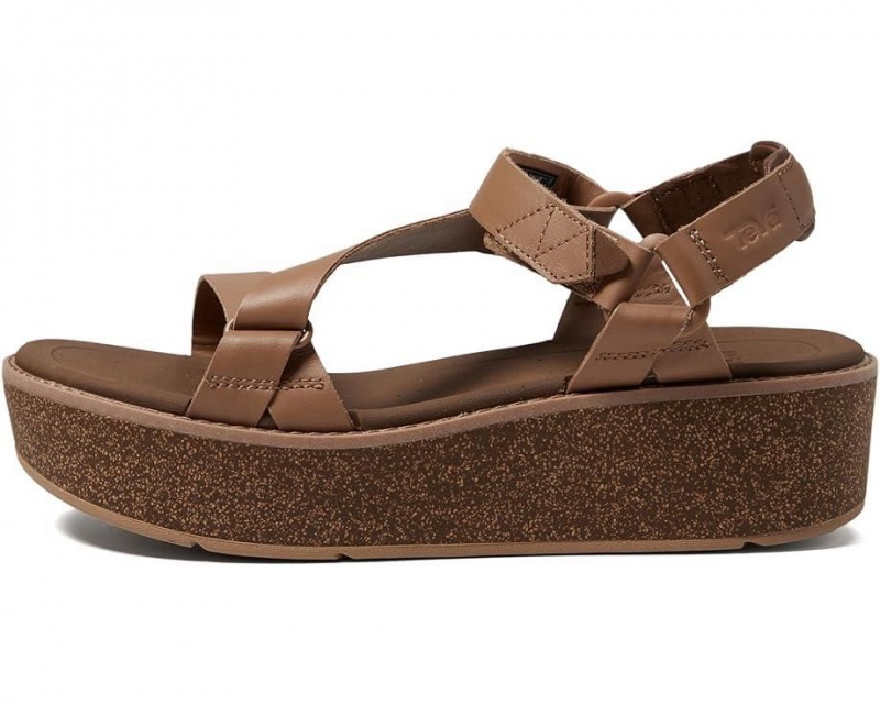 Teva Madera Wedge Women's Heeled Sandals Brown | 16EHPLXQO