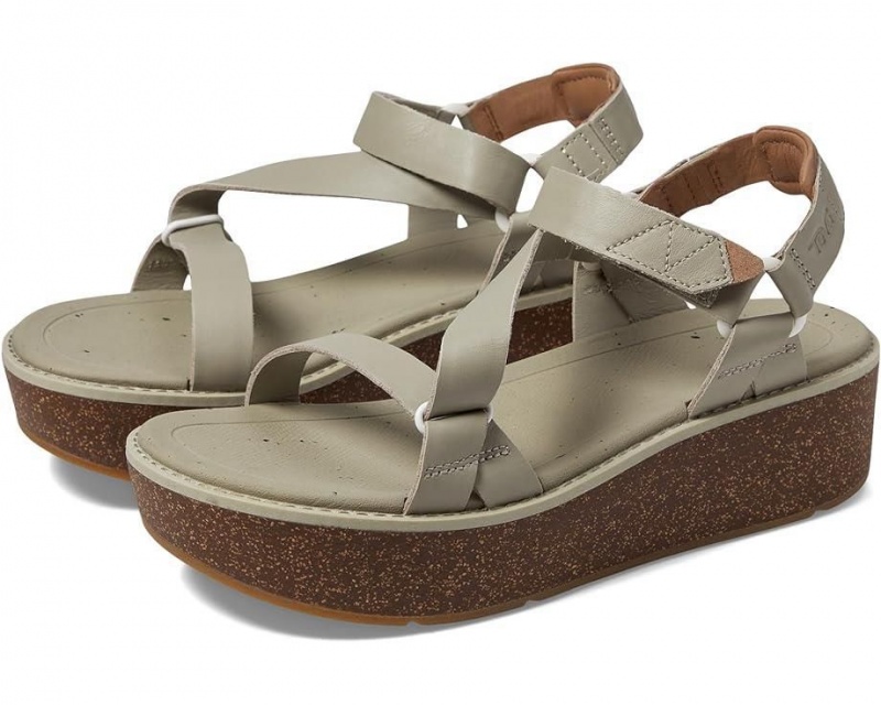 Teva Madera Wedge Women\'s Heeled Sandals Grey | 79VFBHQCJ