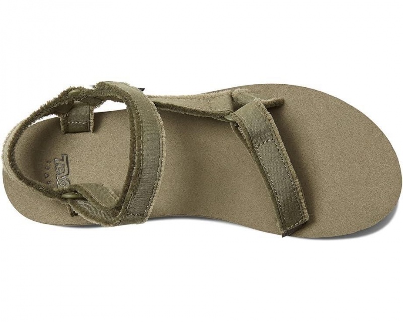 Teva Midform Universal Canvas Women's Sandals Green | 06CPQLFMV