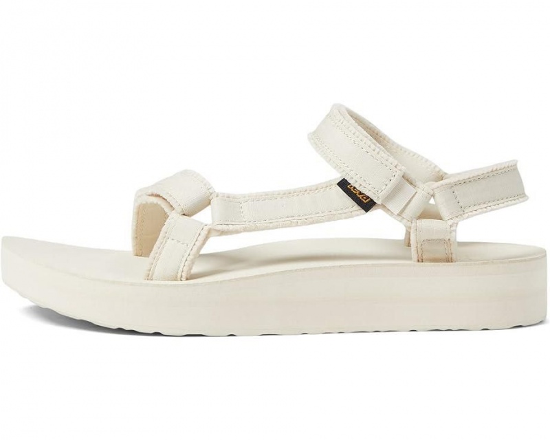 Teva Midform Universal Canvas Women's Sandals White | 57OMUYWZA