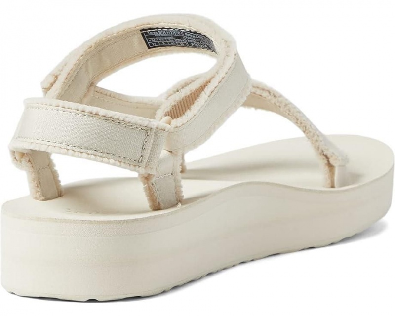 Teva Midform Universal Canvas Women's Sandals White | 57OMUYWZA