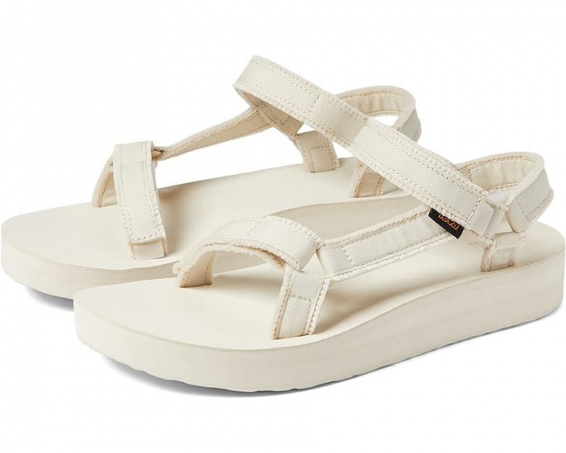 Teva Midform Universal Canvas Women\'s Sandals White | 57OMUYWZA