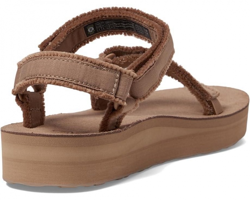 Teva Midform Universal Canvas Women's Sandals Brown | 94DJZTYNO