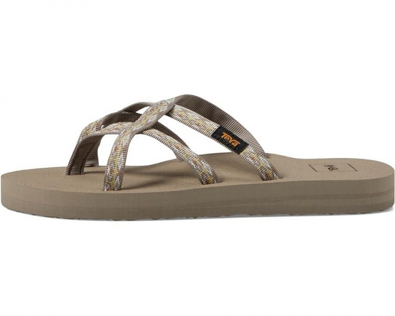 Teva Olowahu Women's Flip Flops Beige | 71TOLRNIV