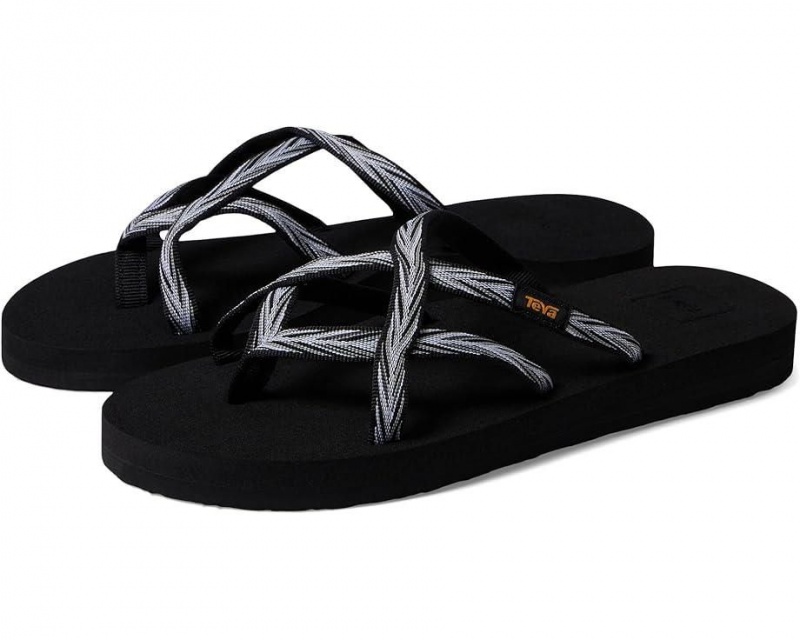 Teva Olowahu Women\'s Flip Flops Black | 53FQRSJUZ