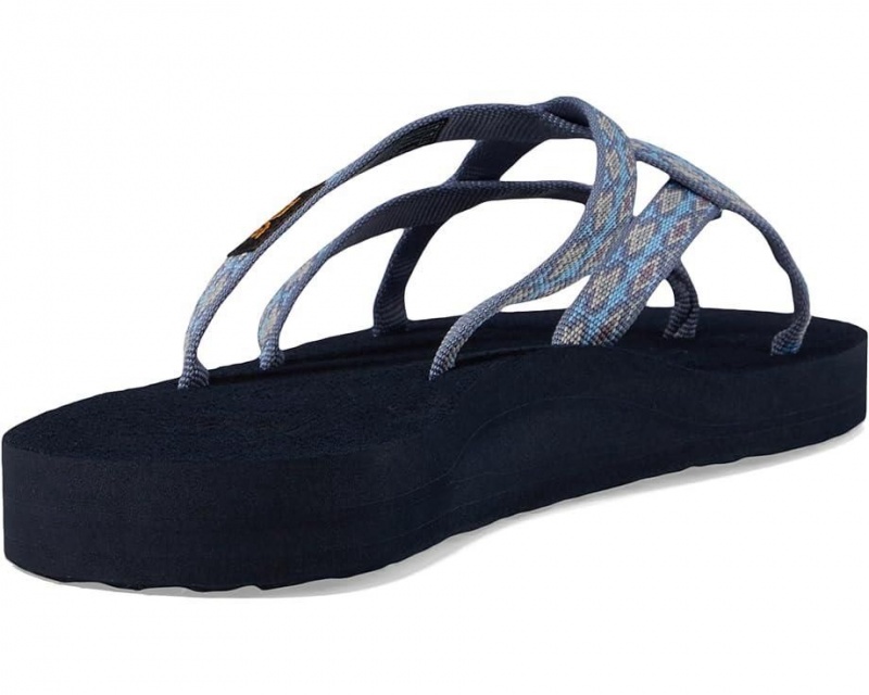 Teva Olowahu Women's Flip Flops Blue | 75FNLIYHV